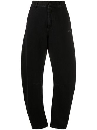 Off-white High waist jeans - Zwart