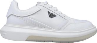 Emporio Armani Sneaker - Heren - Sneakers - Wit - 42 EU - Polyester - Schoenen