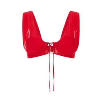 Giuseppe Di Morabito Sleeveless Tops, female, Red, Size: XS Reggiseno