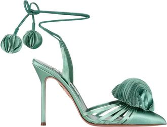 Aquazzura Donna, Scarpe, Verde, 37 1/2 EU, new