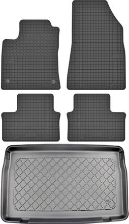 OEM Renault Clio V Hatchback Desde Septiembre De 2019. Juego De Alfombrillas De Goma Para Coche Y Alfombrilla Para Maletero