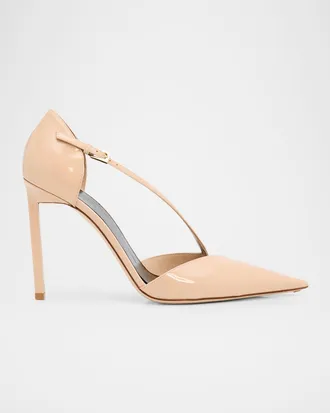Tom Ford 100mm Queen Anne Patent Leather Pumps