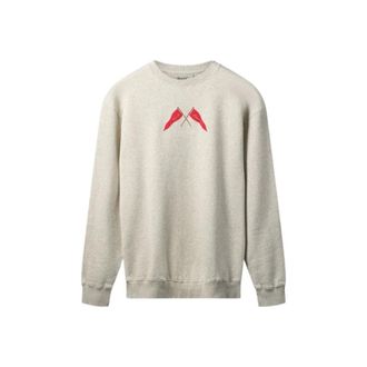 For&eacute;t Sweatshirts, male, Gray, Size: XL Pennant Flag Print Sweatshirt