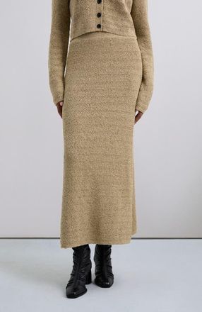 Scalpers Rusticknit Skirt in Taupe at Nordstrom, Size Large Eu