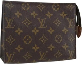 Louis Vuitton Pre-owned Clutches, female, Brown, Size: ONE SIZE Pre-owned Vintage Canvas Clutch