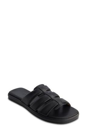 Bernardo Tamer Slide Sandal in Black Glove Leather at Nordstrom Rack, Size 10