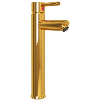 Berkfield Home Durable Bathroom Sink with Tap & Push Drain Clear Tempered Glass