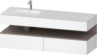 Duravit Qatego Lavabo Encastrado Con Base De Lavabo Consola, - Duravit