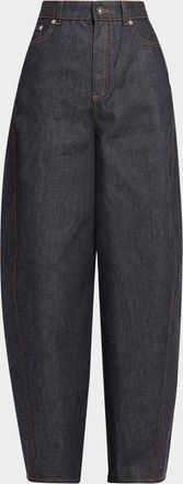 Givenchy Denim Barrel-Leg Cocoon Pants