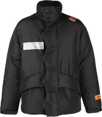 Heron Preston Zwarte Puffer Down Jas voor Wandelen - Heren - Winterjassen - Zwart - XL - Katoen - Jassen