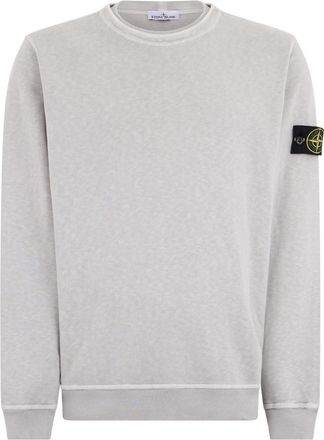 Stone Island Light Grey Crew Neck Sweatshirt