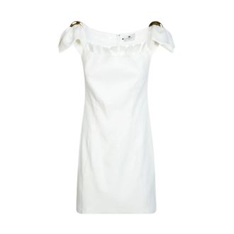 Elisabetta Franchi Short Dresses, female, White, Size: XS Elisabetta Franchi Dresses