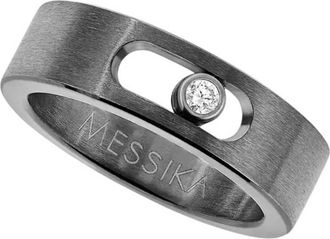 Messika Move Titanium 0.05 CT Diamond Ring, Size 54