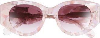 Chlo&eacute; Cat Eye Sunglasses in Nude Nude Violet at Nordstrom Rack