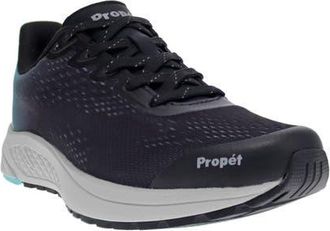 Propét One Evolve Walking Sneaker in Black/Aqua at Nordstrom, Size 10.5
