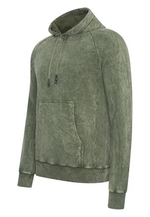 Rusty Neal Gewassen hoodie met een used look