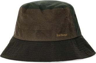 Barbour Brackley Wax Bucket Hat - Dames - Hoeden - Groen - S - Katoen - Accessoires