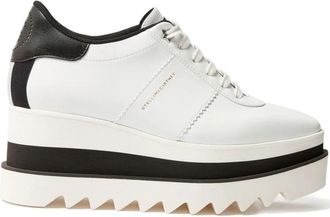 Stella McCartney Sneakelyse Platform Sneakers met veters - Dames - Sleehakken - Wit - 41 EU - Schoenen