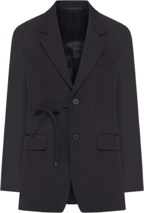 Balenciaga Wrap Tailored Jacket - Dames - Blazers - Zwart - XS - Wol - Jassen