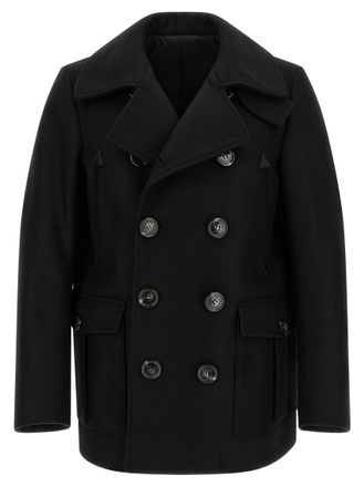 Dsquared2 Black Double Breasted Coat