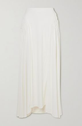 Interior Gonna Maxi Asimmetrica In Jersey Stretch Andre - Avorio