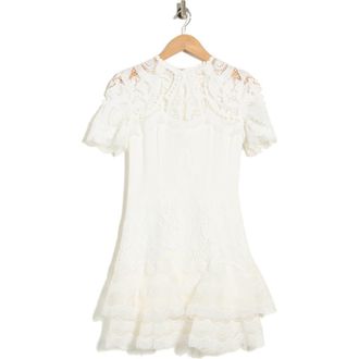 SIMKHAI Paislee Lace Dress in White at Nordstrom Rack, Size 12