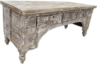 Wanderlust Deco Mueble bajo de madera artesanal 165-175x45x57h cm