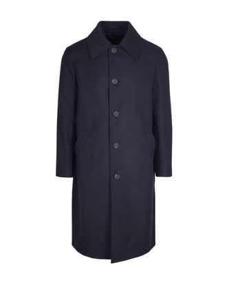 L.B.M. 1911 Blue Virgin Wool Coat