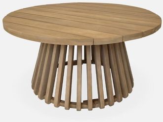 Sweeek Tavolino da giardino in legno di acacia, 80cm