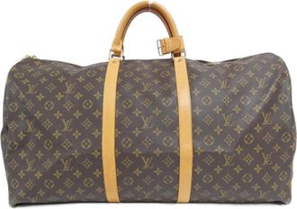 Louis Vuitton Brown Coated Canvas Boston Bag (Pre-Owned)