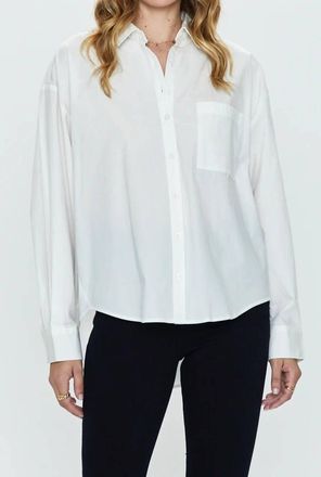 Pistola Denim Sloane Button Down Shirt In Le Blanc