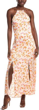 Maje Satin Maxi Dress