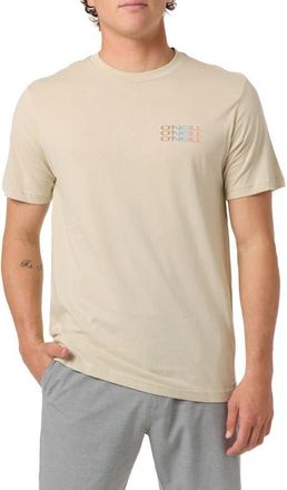 O'Neill Classic Fit Triple Stack Graphic T-Shirt in Light Khaki at Nordstrom, Size Xx-Large