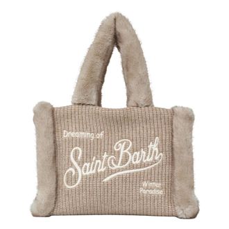 MC2 Saint Barth Colette Shearling Rib - Bags - Mujer - Beige - ONE SIZE