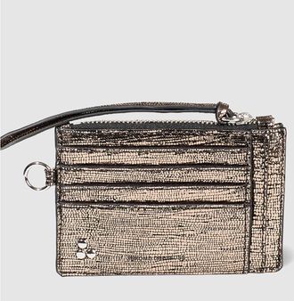 Jerome Dreyfuss Porte-Cartes Lucky Lam&eacute; Champagne