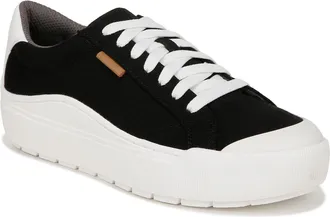 Dr. Scholls Shoes Womens Time Off Sneaker, Black Canvas, 6.5 UK