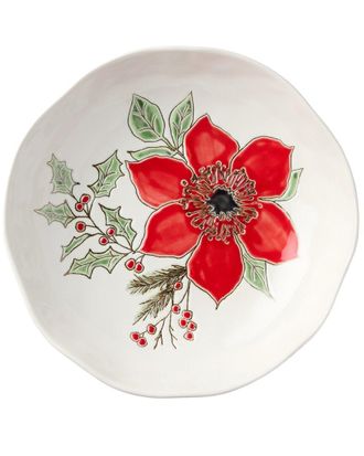 Certified International Festive Blooms Set Of 4 Dinner Bowls
