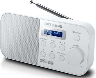 Muse Radio Port&aacute;til Digital Blanca - M-109dbw Muse