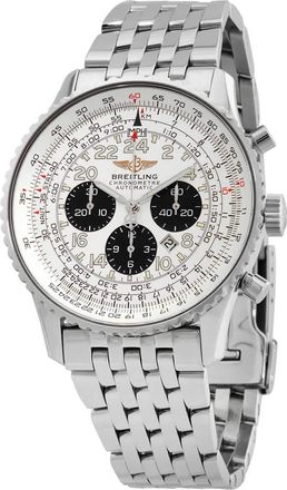 Breitling Navitimer Chronograph Automatic Silver Dial Mens Watch A2332212/G533.442A