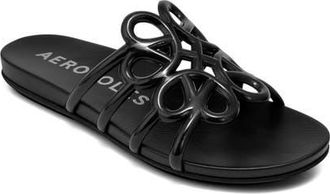 Aerosoles Frida Slide Sandal in Black Translucent Tpu at Nordstrom, Size 5.5