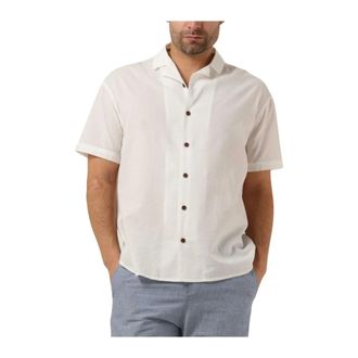 Anerkjendt Overhemden, Heren, Wit, L, Katoen, Heren Seersucker Shirt in Off-White