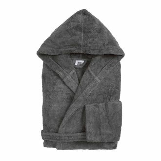 Biancoperla ELISA Bathrobe with hood, Gray