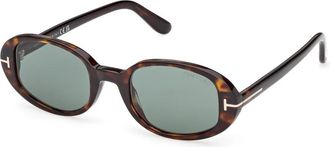Tom Ford Iggy Zonnebrillen - Dames - Zonnebrillen - Bruin - 49 MM - Accessoires
