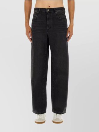 Isabel Marant five-pocket belt loop stitched trousers