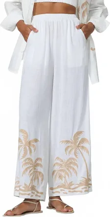 Lusana Embroidered Pants In Palma