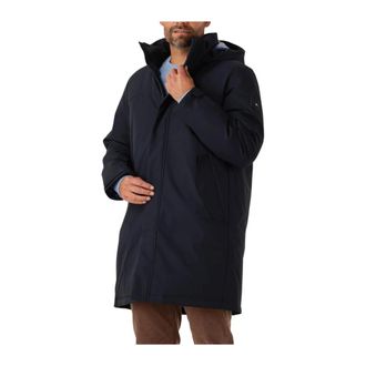 Tommy Hilfiger Heren, Mantels, Blauw, Maat: M Leer