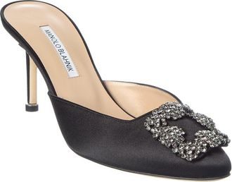 Manolo Blahnik Hangisimu 70 Satin Mule