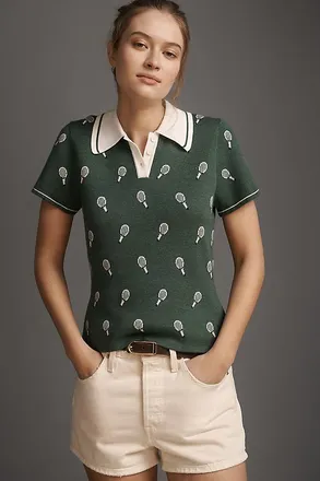 Rowing Blazers Short-Sleeve Polo Sweater Jacket