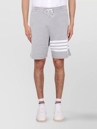 Thom Browne knee length striped bermuda shorts