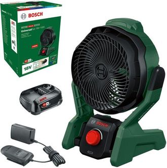 Bosch Ventilador Port&aacute;til Sin Cable Universalfan 18v-1000 (1 Bater&iacute;a De 2,0 Ah, Sistema De 18 Voltios, Para Bricolaje, Camping Y M&aacute;s, Volumen De Flujo De Ai